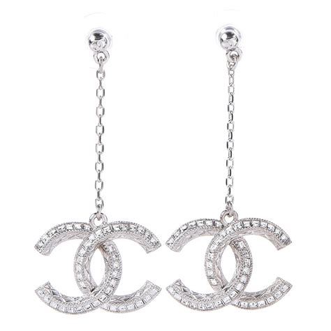 chanel baguette drop earrings|Chanel ring earrings.